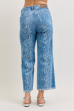 High Waist Snake Print Crop