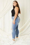 Plus Mid Rise Ankle Skinny Jeans