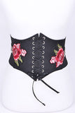 Rose Patch Corset Elastic Belt