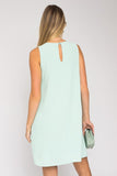 Sleeveless V-Neck Dress