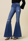 High Rise Flare Medium Wash