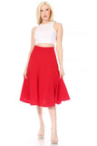 Paneled Aline Midi Skirt