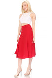 Paneled Aline Midi Skirt