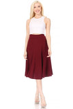 Paneled Aline Midi Skirt