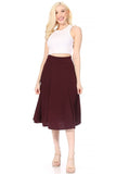 Paneled Aline Midi Skirt