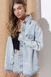 Sparkle Stone Stripe Denim Jacket