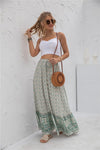 Boho Ruffled Maxi Skirt