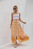 Boho Ruffled Maxi Skirt