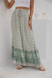 Boho Ruffled Maxi Skirt