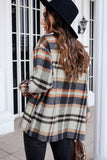 Plaid Print Pocketed Button Down