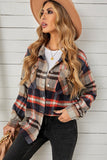 Plaid Print Pocketed Button Down