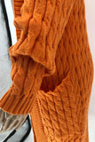 Maxi Cardigan in Orange and Red