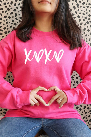 Valentine's Day XOXO Words Sweatshirt