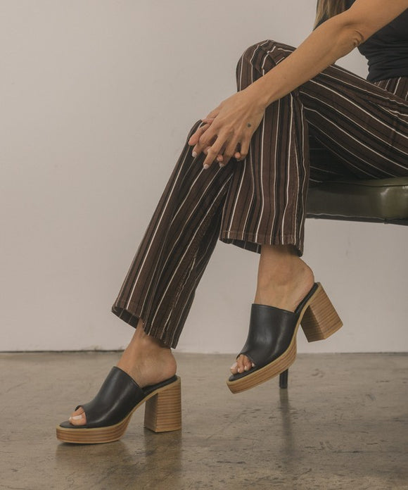 Platform Slide Heel