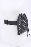 Studded Pouch Fashion Belt Set