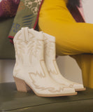 Embroidered Cowboy Ankle Boots