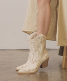 Embroidered Cowboy Ankle Boots