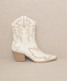 Embroidered Cowboy Ankle Boots