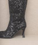 Knee High Sequin Boots