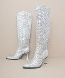 Knee High Sequin Boots