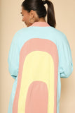 Retro arch terry cloth novelty robe