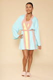 Retro arch terry cloth novelty robe