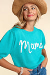 Mama Pop Letters Sweater Plus Size