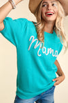 Mama Pop Letters Sweater Plus Size