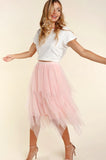 Asymmetrical Tulle Skirt