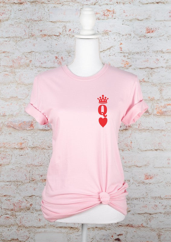 Queen of Hearts Valentine Graphic Tee