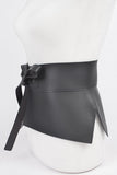 Iconic Faux Leather Skirt Tie Belt