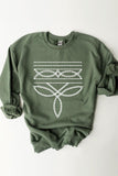 Boot Stitch Graphic Fleece Sweatshirt