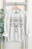 Boot Stitch Graphic Fleece Sweatshirt