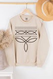 Boot Stitch Graphic Fleece Sweatshirt