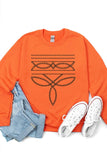 Boot Stitch Graphic Fleece Sweatshirt