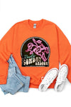 Cowboy Saloon Neon Sign Graphic Fleece Sweatshirt