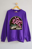 Cowboy Saloon Neon Sign Graphic Fleece Sweatshirt