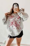 RIDE OR DIE WESTERN COWBOY GRAPHIC SWEATSHIRT