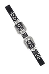 Filigree Western U Buckle Elastic Belt