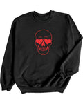 PLUS Skeleton Heart Eyes Crew Neck Graphic Sweatshirt