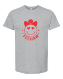 Yeehaw Smiley Heart Valentine Graphic Tee