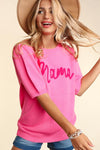 Mama Pop Letters Sweater Plus Size