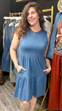 Wylie Sleeveless Tank Top Cotton Dress