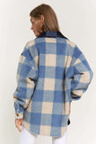 Plaid Chest Pocket Detail Shacket