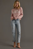 Pink Lightweight Wine Weather Sweater