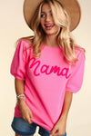 Mama Pop Letters Sweater Plus Size