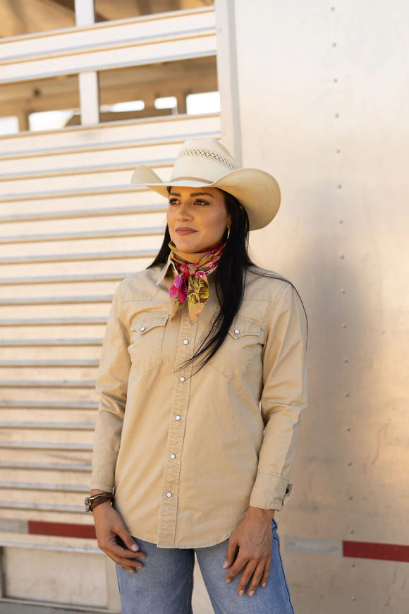 Cedona Pearlsnap Khaki