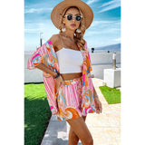 Festival Print Tie Top and Shorts Set