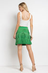 Rhinestone Suede Fringe Skirt