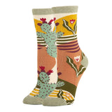 Sol De Cactus / Women's Premium Cotton Crew Socks